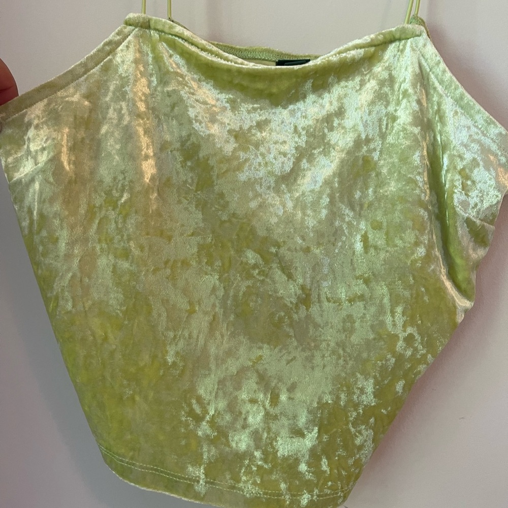 Wild Fable Green Velvet Tank